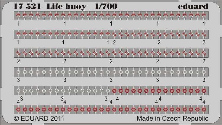 Eduard 17521 1/700 Ship- Life Buoy (Painted)