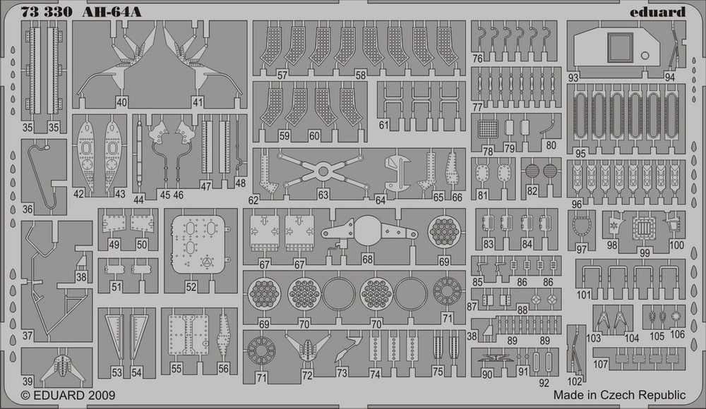 Eduard 73330 1/72 Aircraft- AH64A for HBO (Painted Self Adhesive)