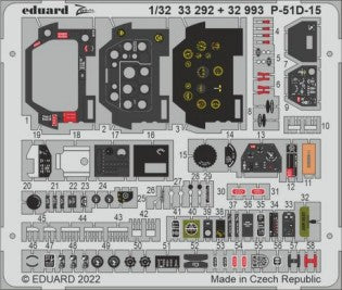Eduard 33292 1/32 Aircraft- P51D15 for RVL (Painted)