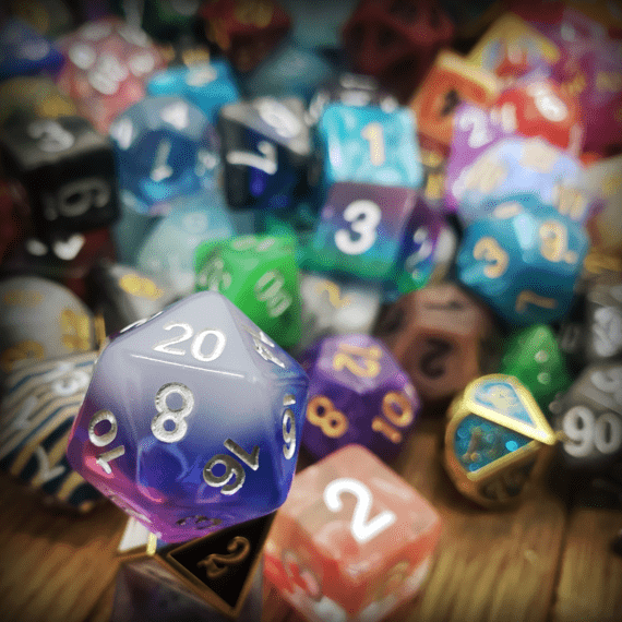 Random Resin/Acrylic Set of Dice