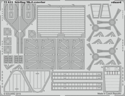 Eduard 72615 1/72 Aircraft- Stirling MK I Exterior for ITA