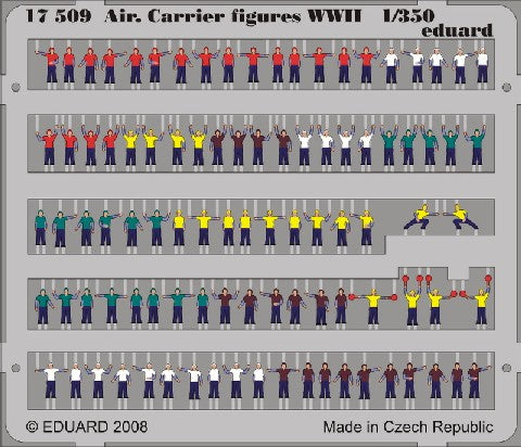 Eduard 17509 1/350 Ship- Aircraft Carrier Figures WWII (Painted)