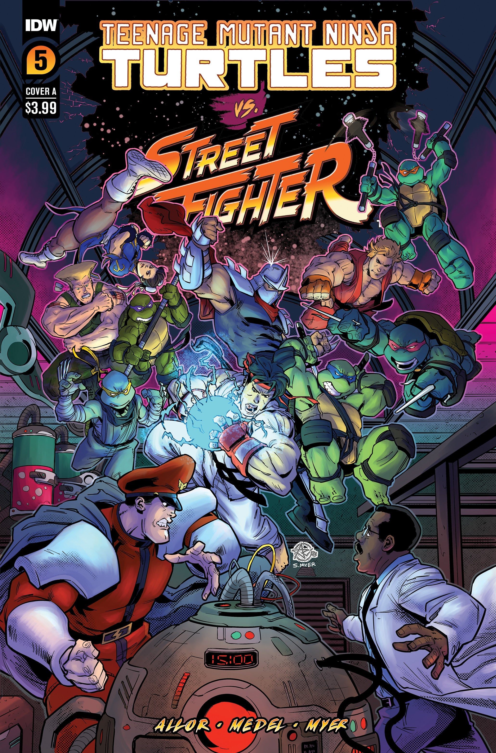 Teenage Mutant Ninja Turtles Tmnt Vs. Street Fighter #5 (Of 5) A Medel (11/08/2023) Idw