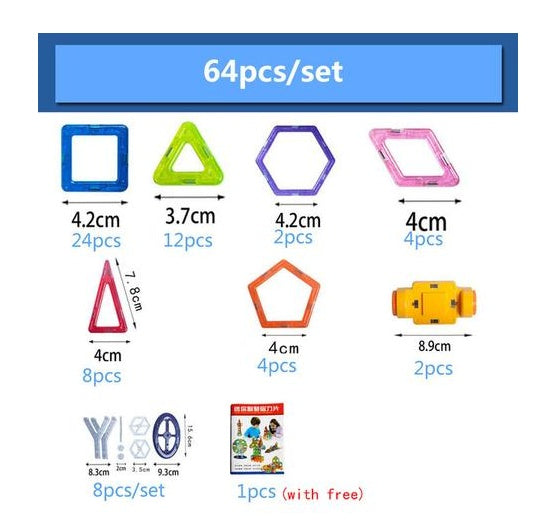 Magnetic Building Blocks – 3D Educational Building Toy