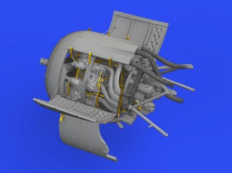 Eduard 648648 1/48 Aircraft- Fw190F8 Engine for EDU (Photo-Etch & Resin)