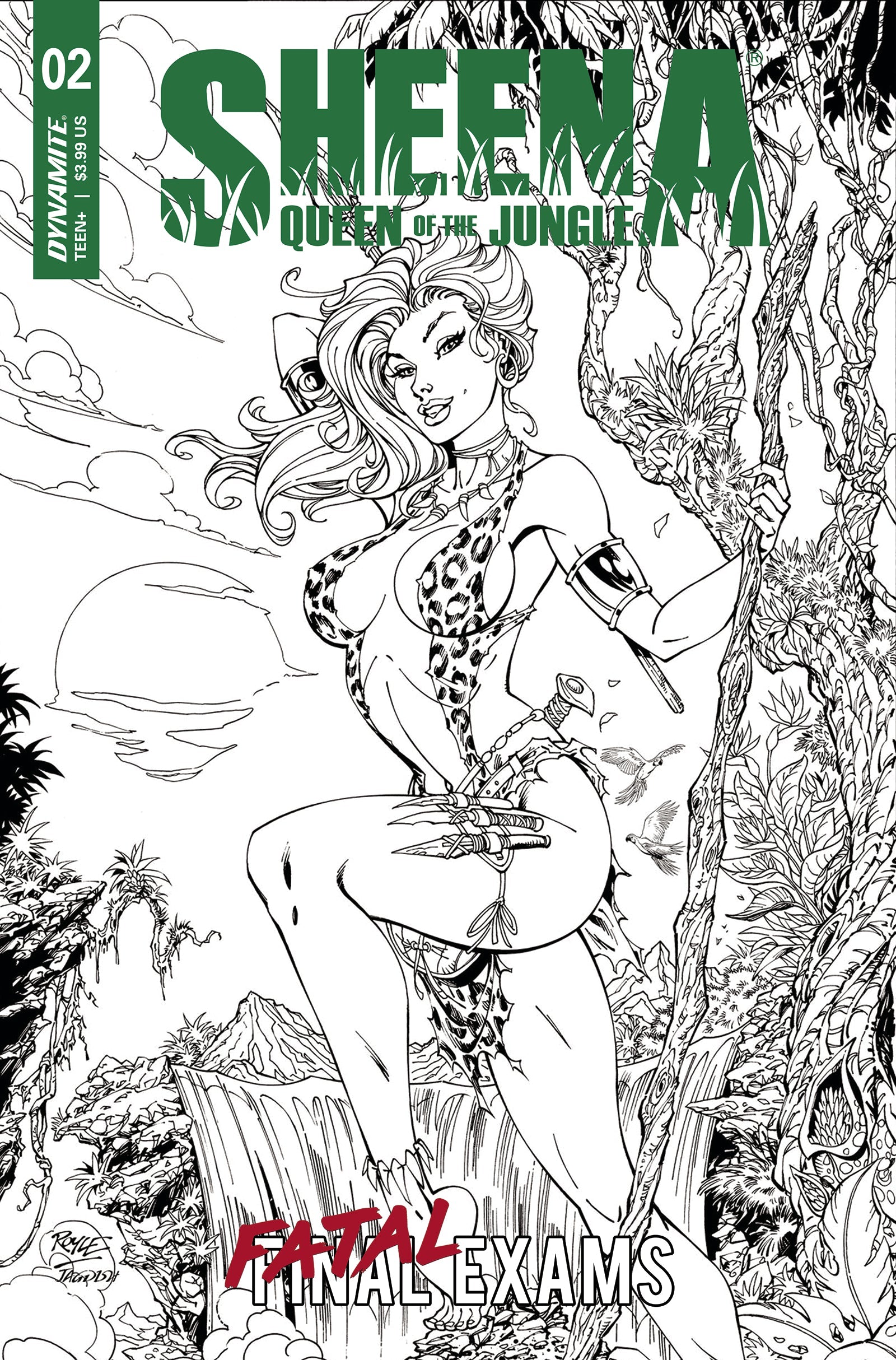 Sheena Queen Of Jungle #2 F 1:10 John Royle Line Art Variant (10/04/2023) Dynamite