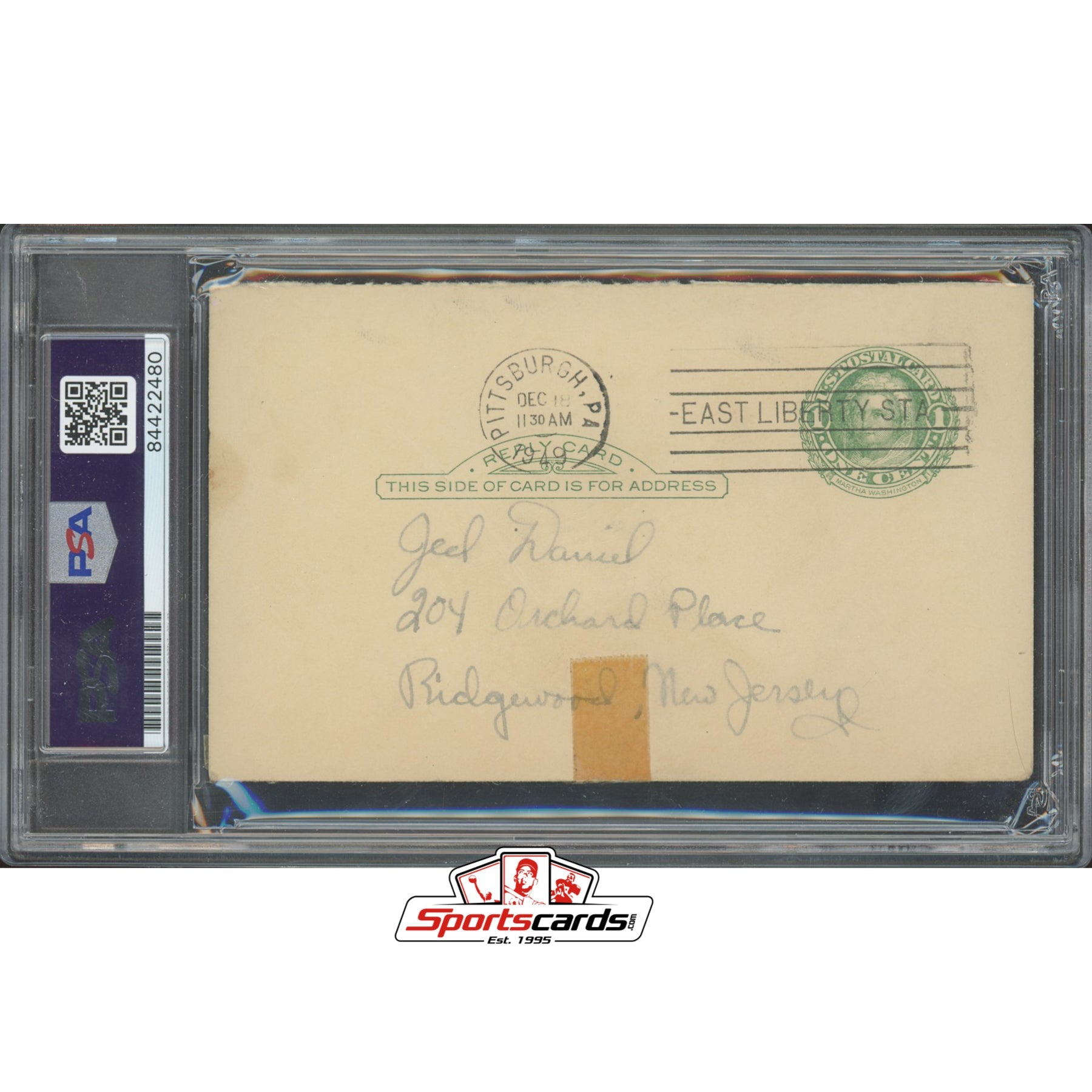 1949-50 Duquesne Dukes Team Signed GPC w/ Chuck Cooper(d.1984)