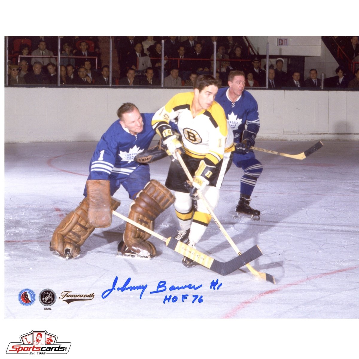 Johnny Bower Toronto Maple Leafs Signed Auto 8x10 Photo