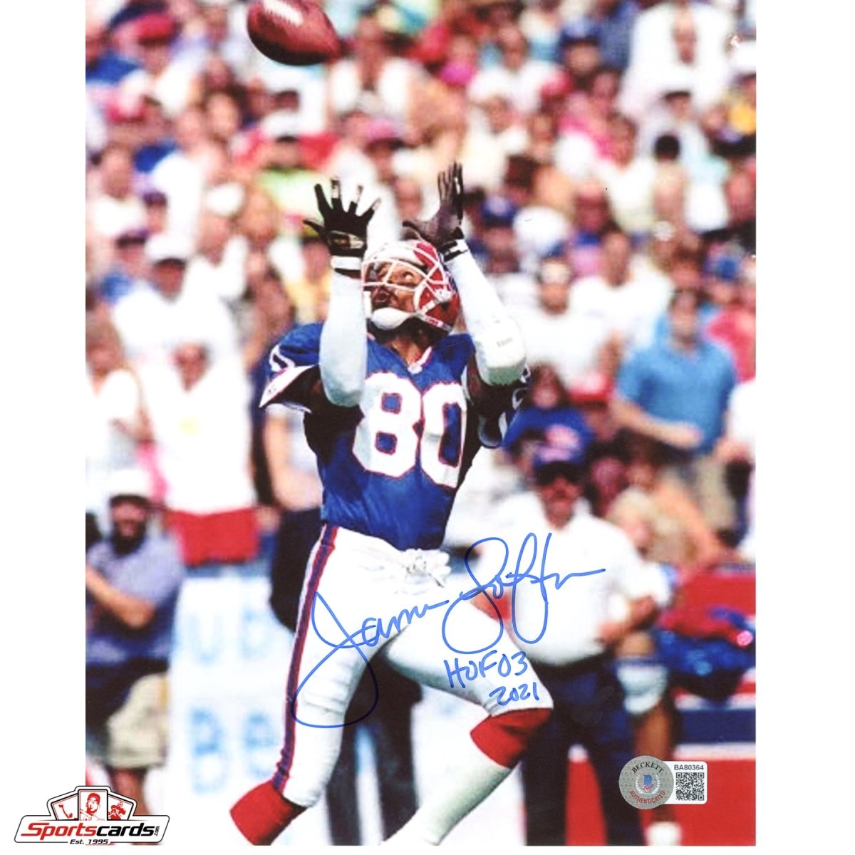 James Lofton Buffalo Bills Signed Auto 8x10 Photo - BAS Beckett