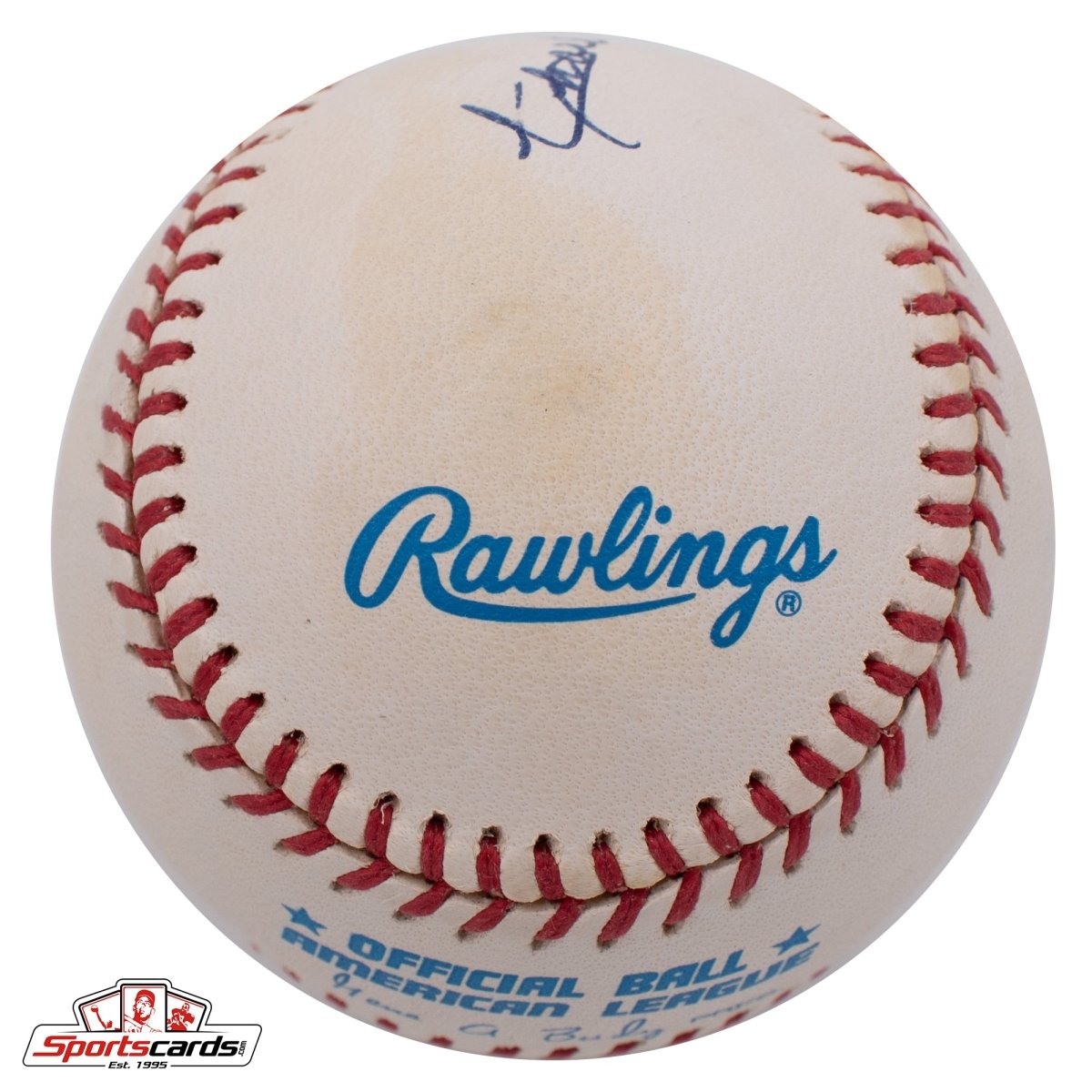 Charlie Silvera (d.2019) Single Signed Baseball NY Yankees Beckett BAS