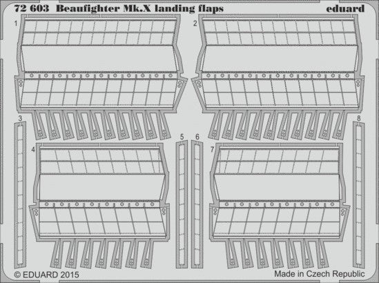 Eduard 72603 1/72 Aircraft- Beaufighter Mk X Landing Flaps for ARX