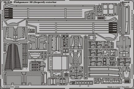 Eduard 36046 1/35 Armor- Flakpanzer 38 (Gepard) Exterior for ITA