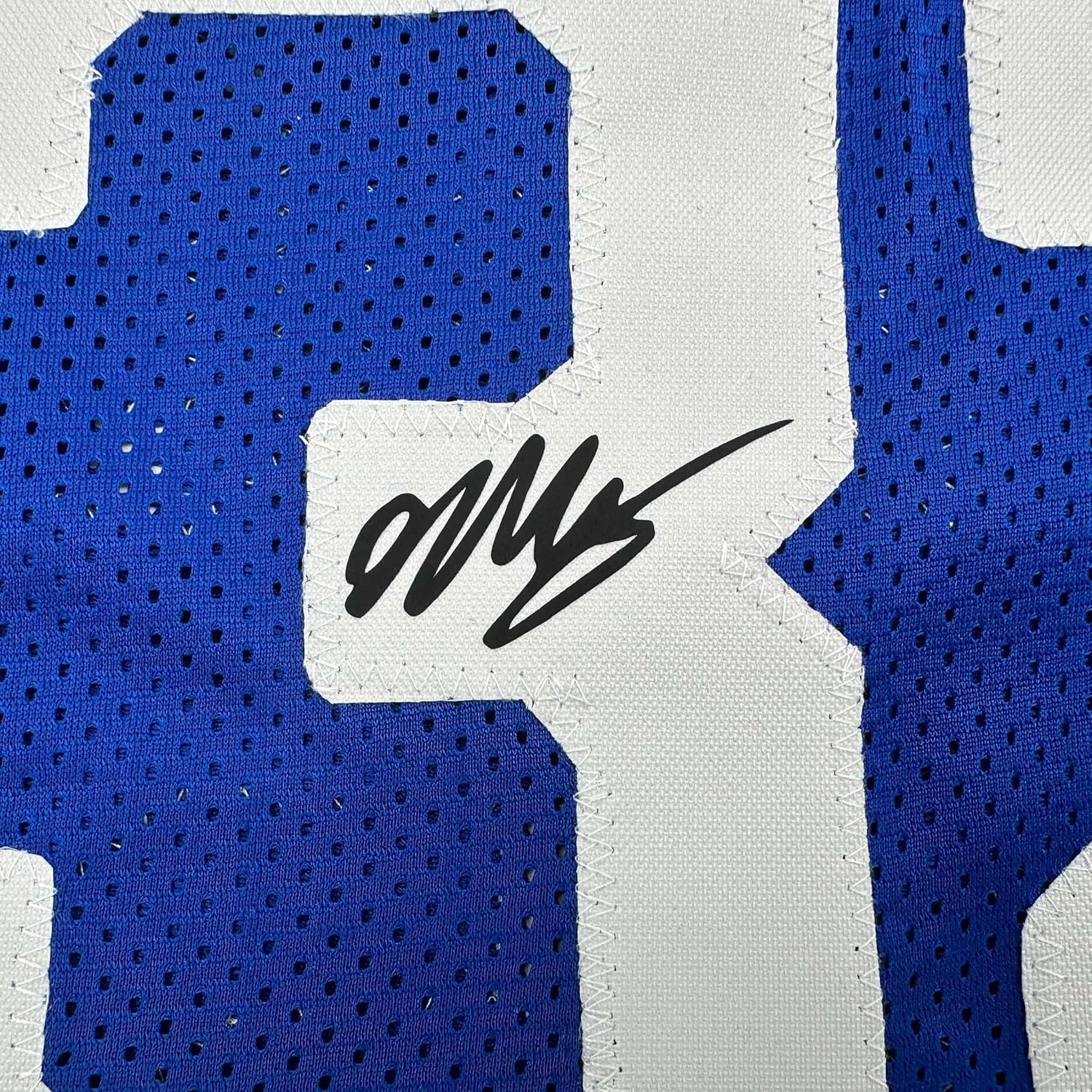 Framed Facsimile Autographed Victor Wembanyama 35x39 France Blue Reprint Laser Auto Basketball Jersey