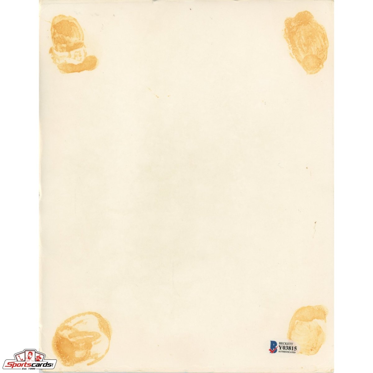 Larry O'Brien Signed Auto Photo Beckett BAS NBA Commissioner