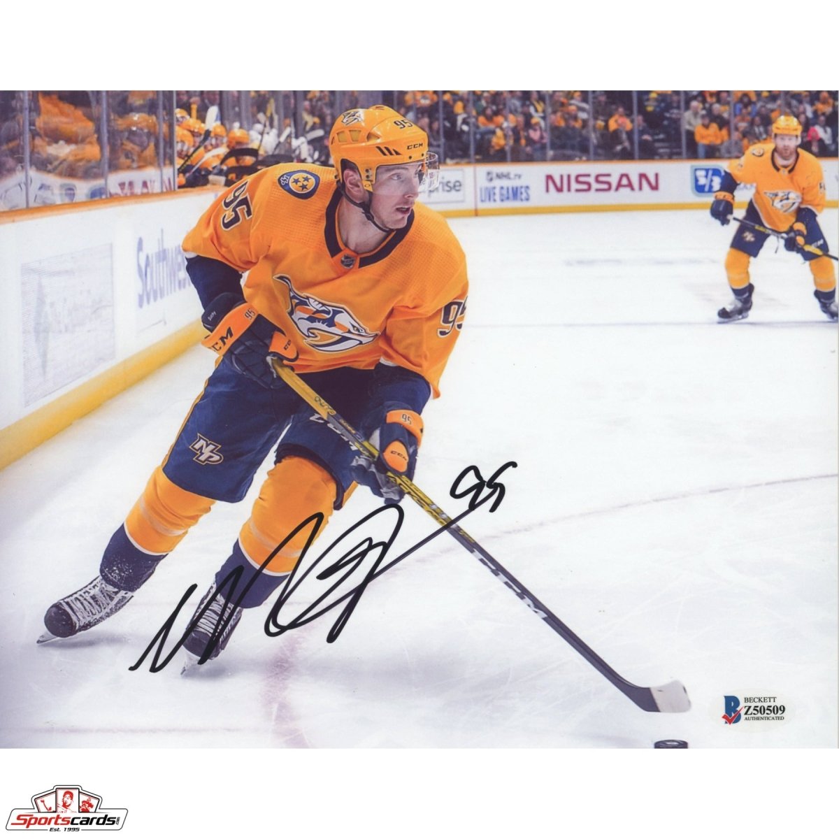 Matt Duchene Signed Auto 8x10 Photo Beckett BAS Predators