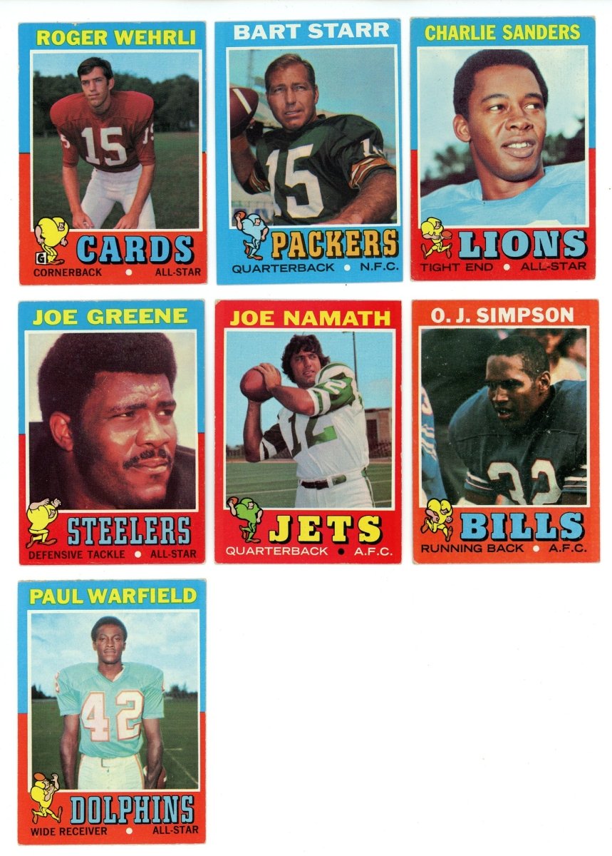 1971 TOPPS FOOTBALL COMPLETE SET BREAK - 10 CARDS PER BOX!