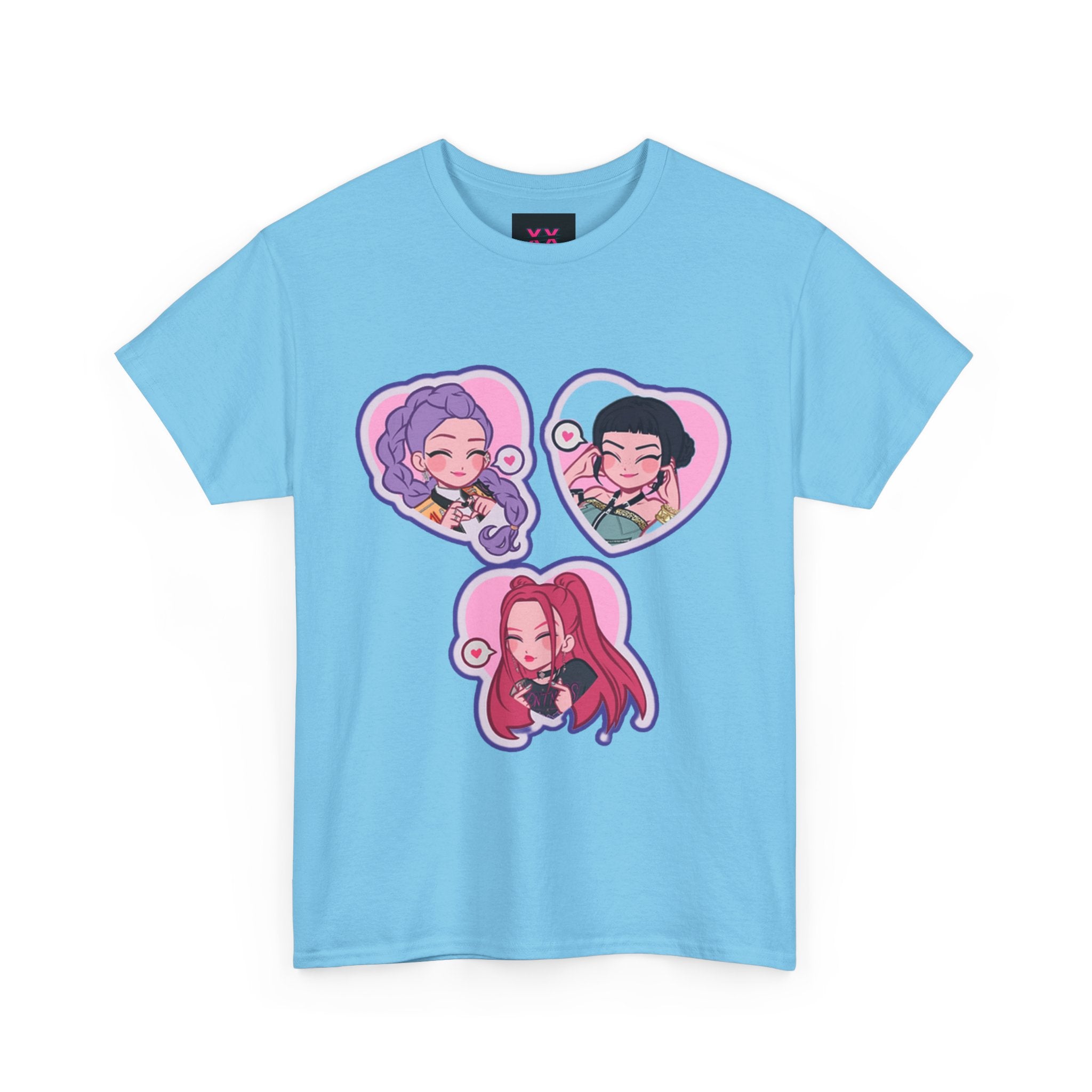 Idol style 1 Cotton Tee | Cute Character Tees, Graphic T-Shirts, Kawaii Apparel, Gift for Friends, Casual Streetwear