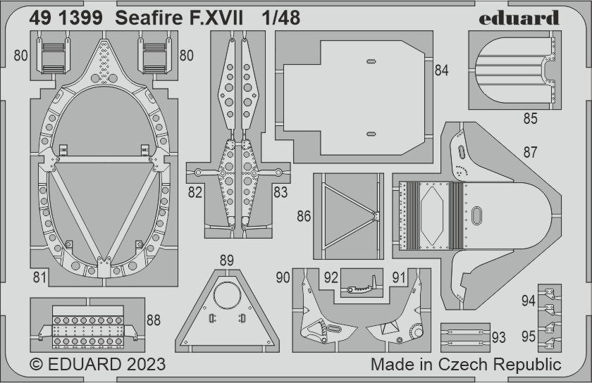 Eduard 491399 1/48 Aircraft- Seafire F XVII for ARX