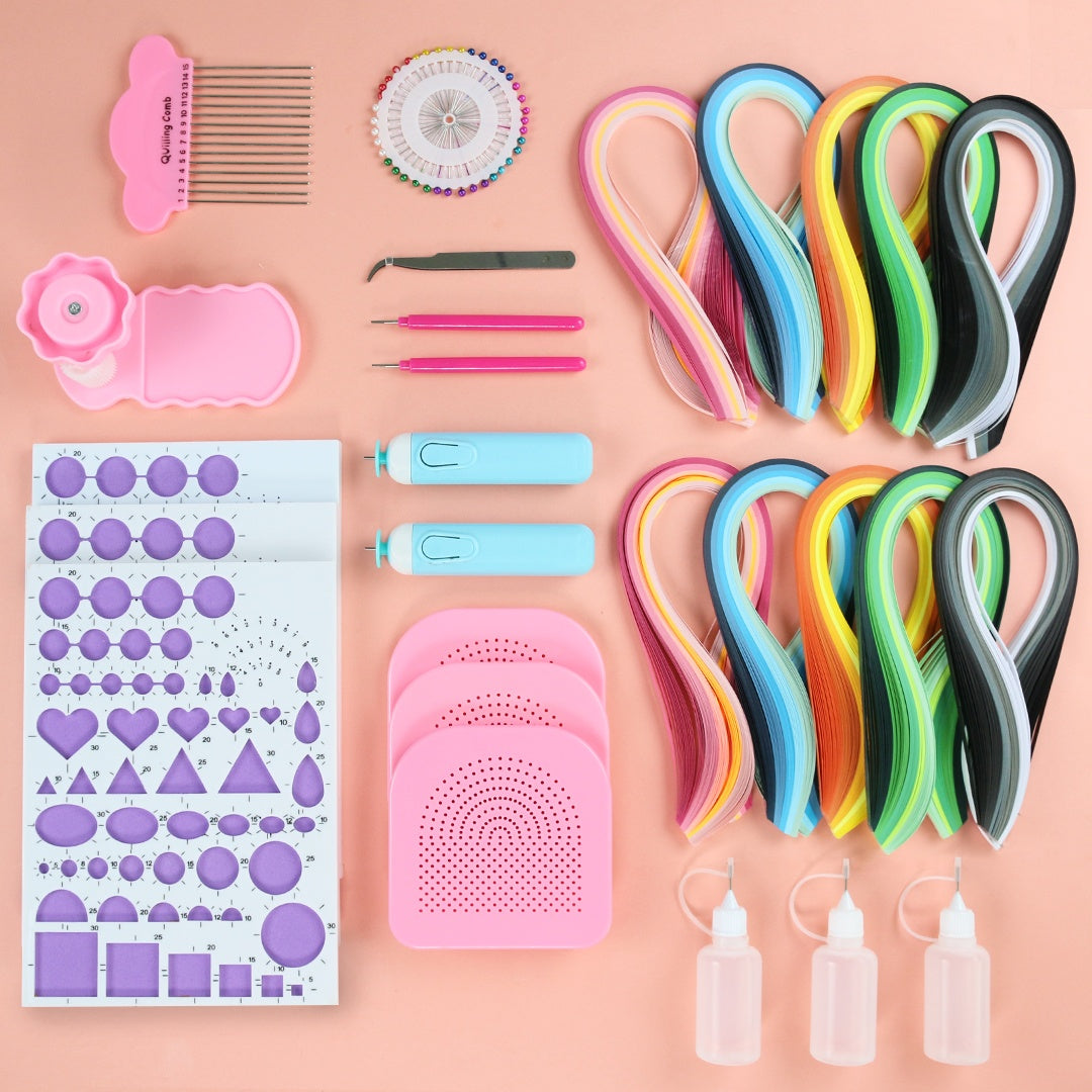 Paper Craft Kit – DIY Quilling Paper Art Set for Beginners and Kids