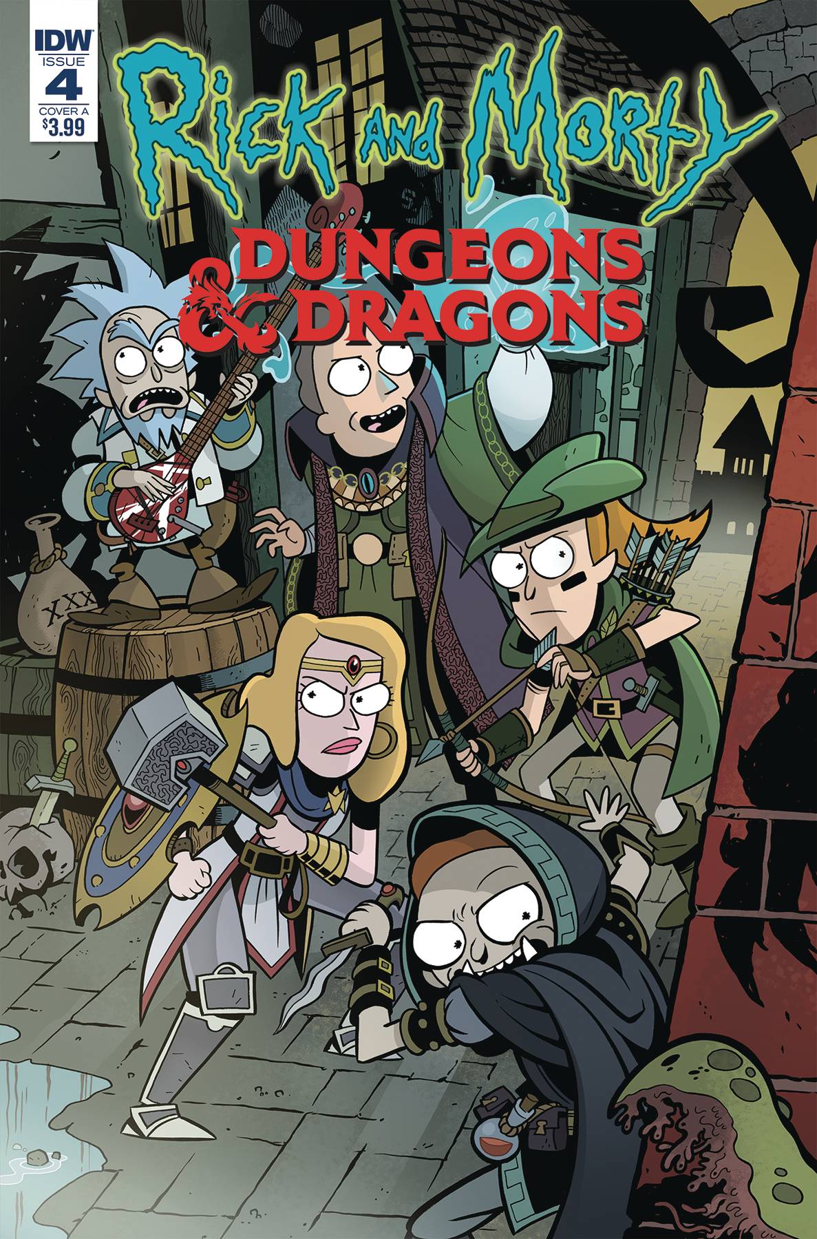 RICK & MORTY VS DUNGEONS & DRAGONS #4 (OF 4) A IDW Troy Little (C (01/23/2019)
