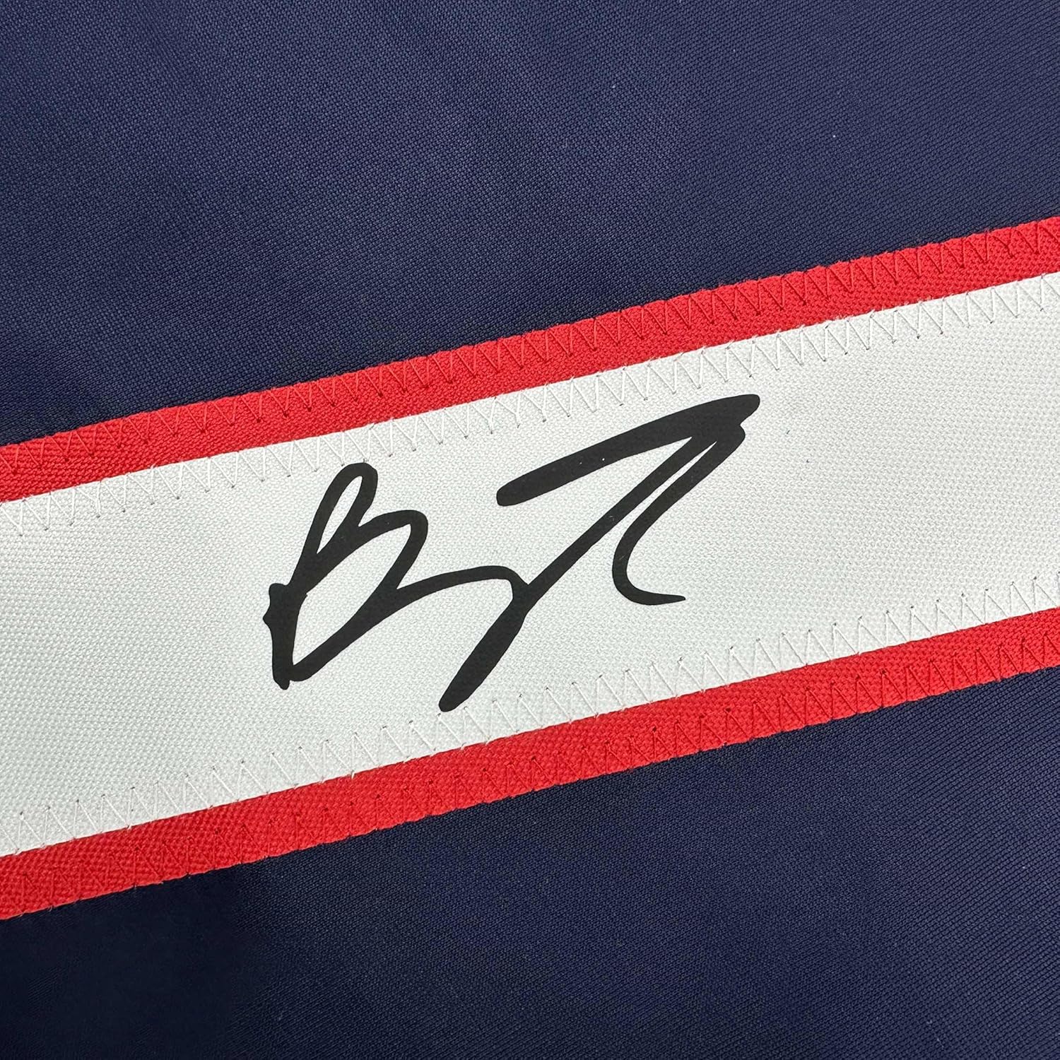 Framed Facsimile Autographed Brady Tkachuk 35x39 United States USA Blue 2025 4 Nations Face-Off Reprint Laser Auto Hockey Jersey