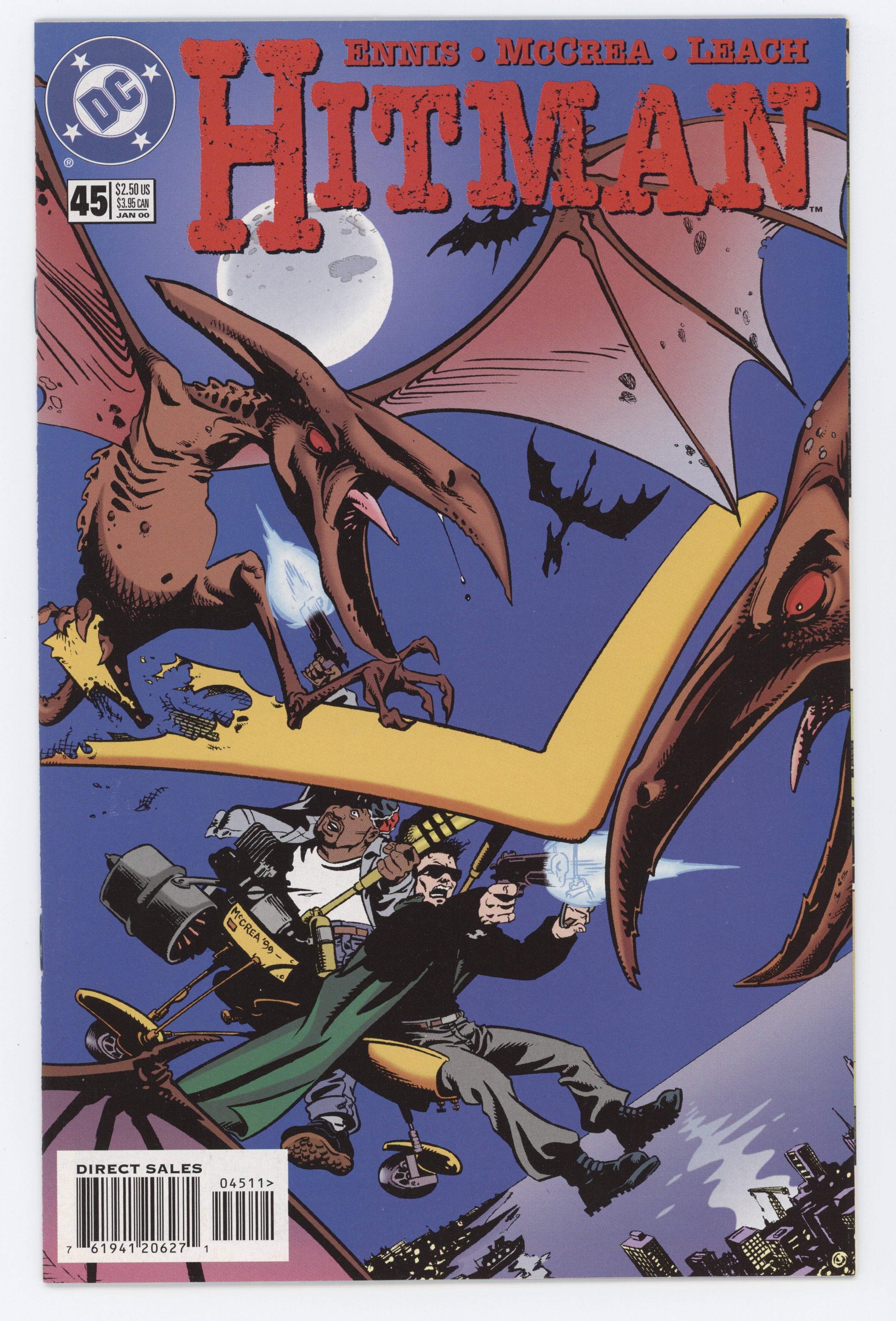 Hitman 45 DC 2000 NM Garth Ennis John McCrea Dinosaur
