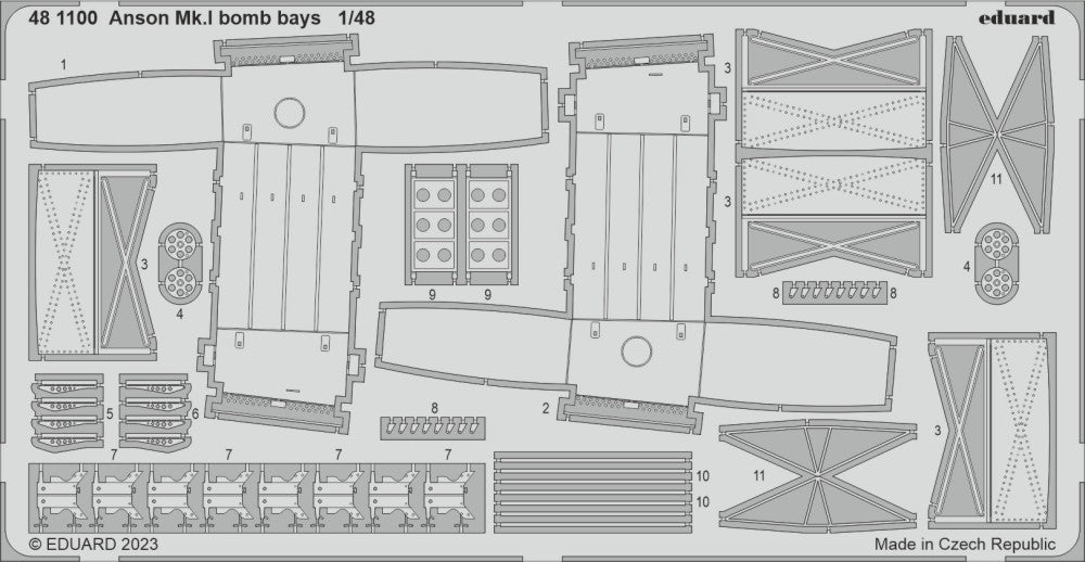 Eduard 481100 1/48 Aircraft- Anson Mk I Bomb Bays for ARX