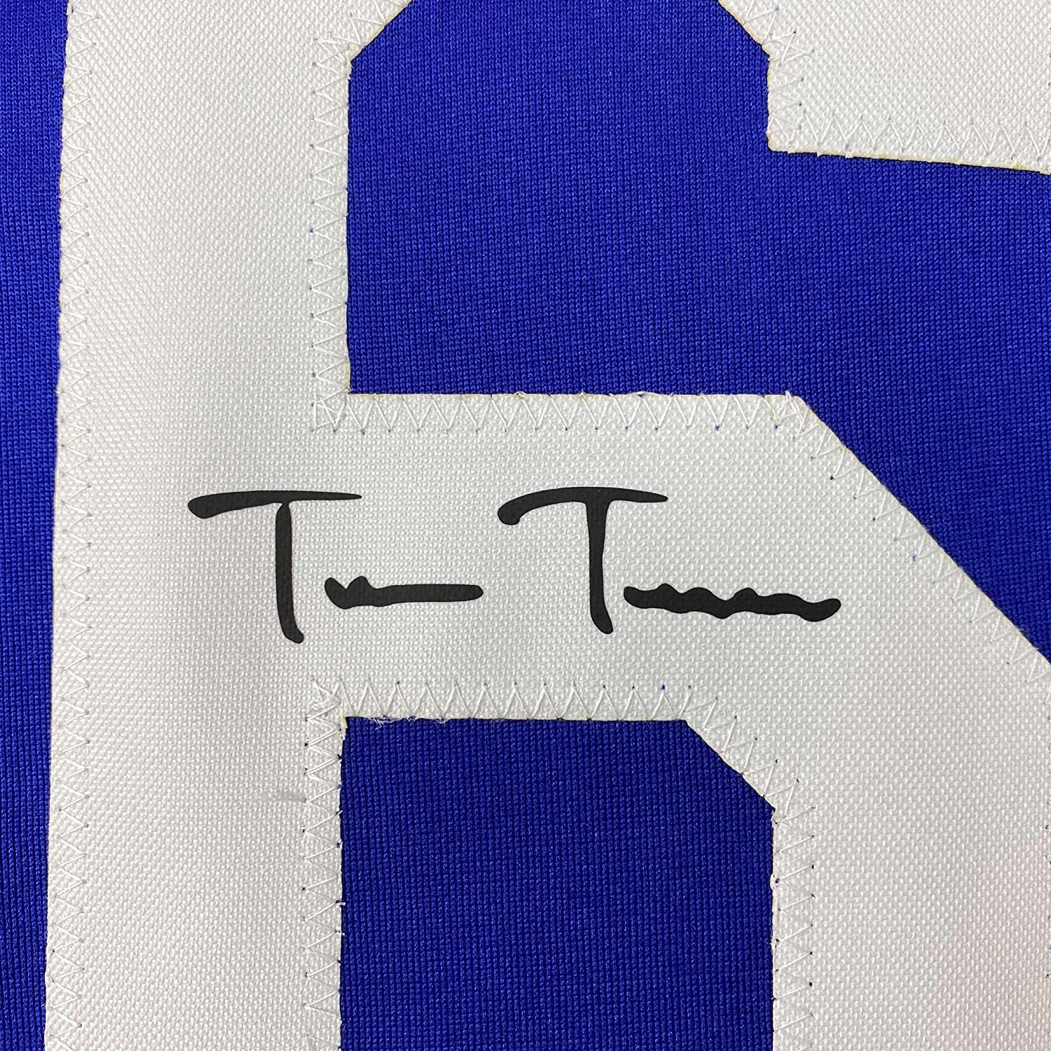 Framed Facsimile Autographed Trea Turner 35x39 Los Angeles LA Blue Reprint Laser Auto Baseball Jersey