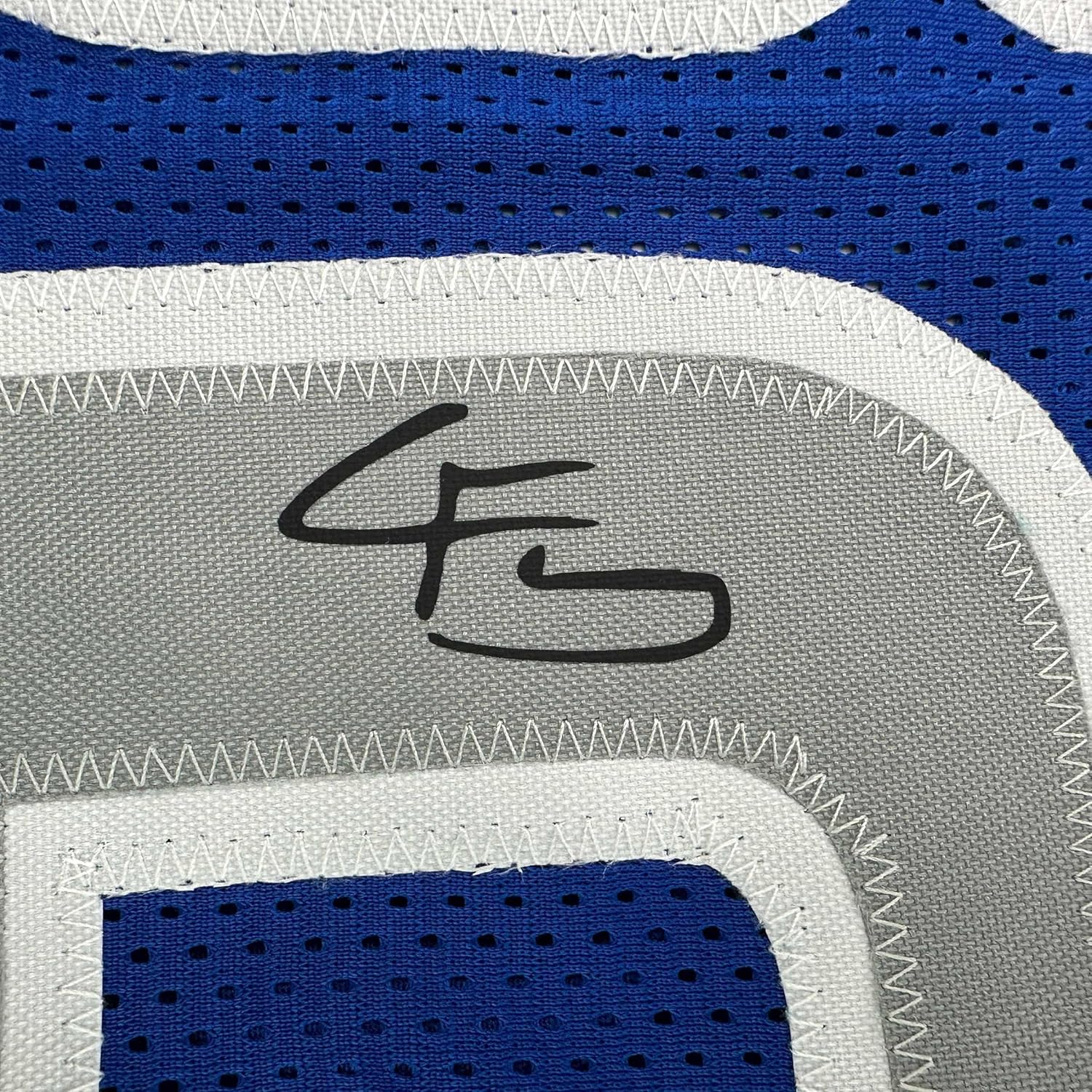 Framed Facsimile Autographed Cooper Flagg 35x39 Dallas Blue Reprint Laser Auto Basketball Jersey