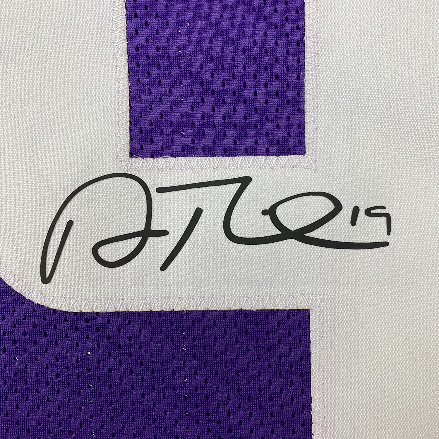 Framed Facsimile Autographed Adam Thielen 35x39 Minnesota Purple Reprint Laser Auto Football Jersey