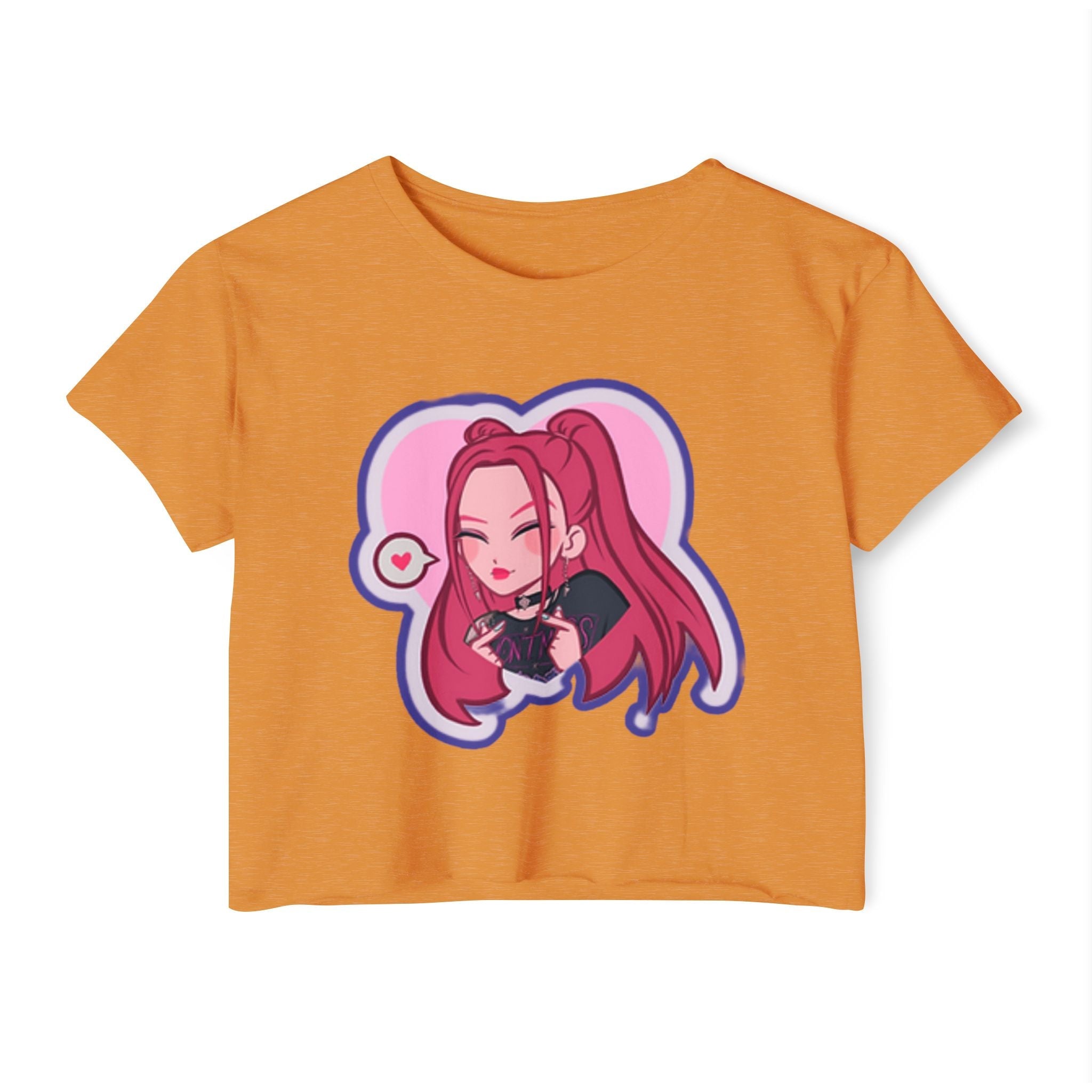 Copy of Idol style 3 Crop Top, Cute Anime Crop Top, Summer Festival Shirt, Graphic Tee for Music Festivals, Trendy Anime Apparel