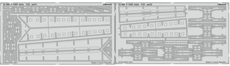 Eduard 32469 1/32 Aircraft- F100C Slats for TSM