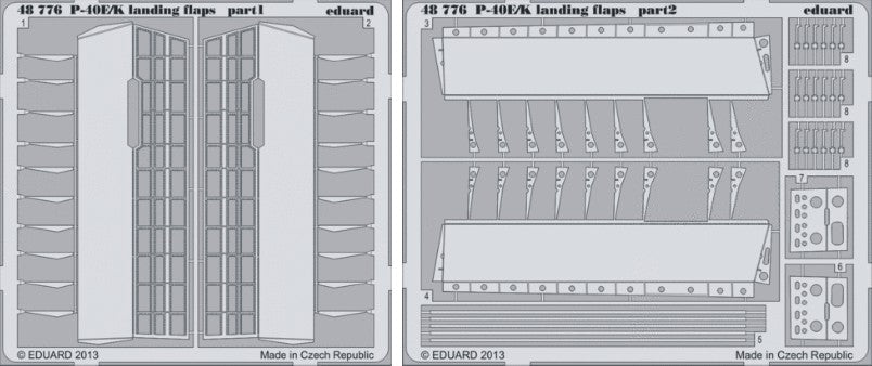 Eduard 48776 1/48 Aircraft- P40E/K Landing Flaps for ITA