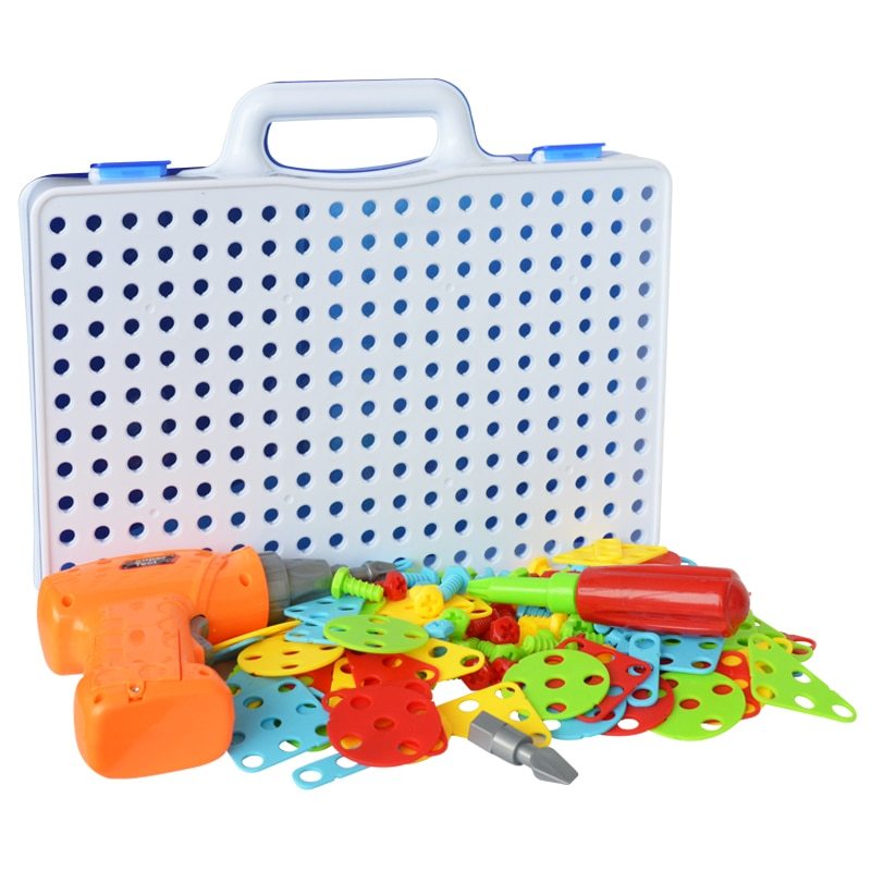 Kids Drill Puzzle Building Kit – Educational Construction Toy Set