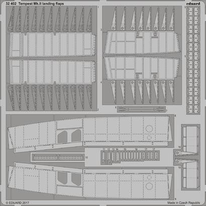 Eduard 32402 1/32 Aircraft- Tempest Mk II Landing Flaps for SHY