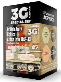 AK Interactive 11678 AFV Series: British Army Africa Late 1942-43 3G Acrylic Pai
