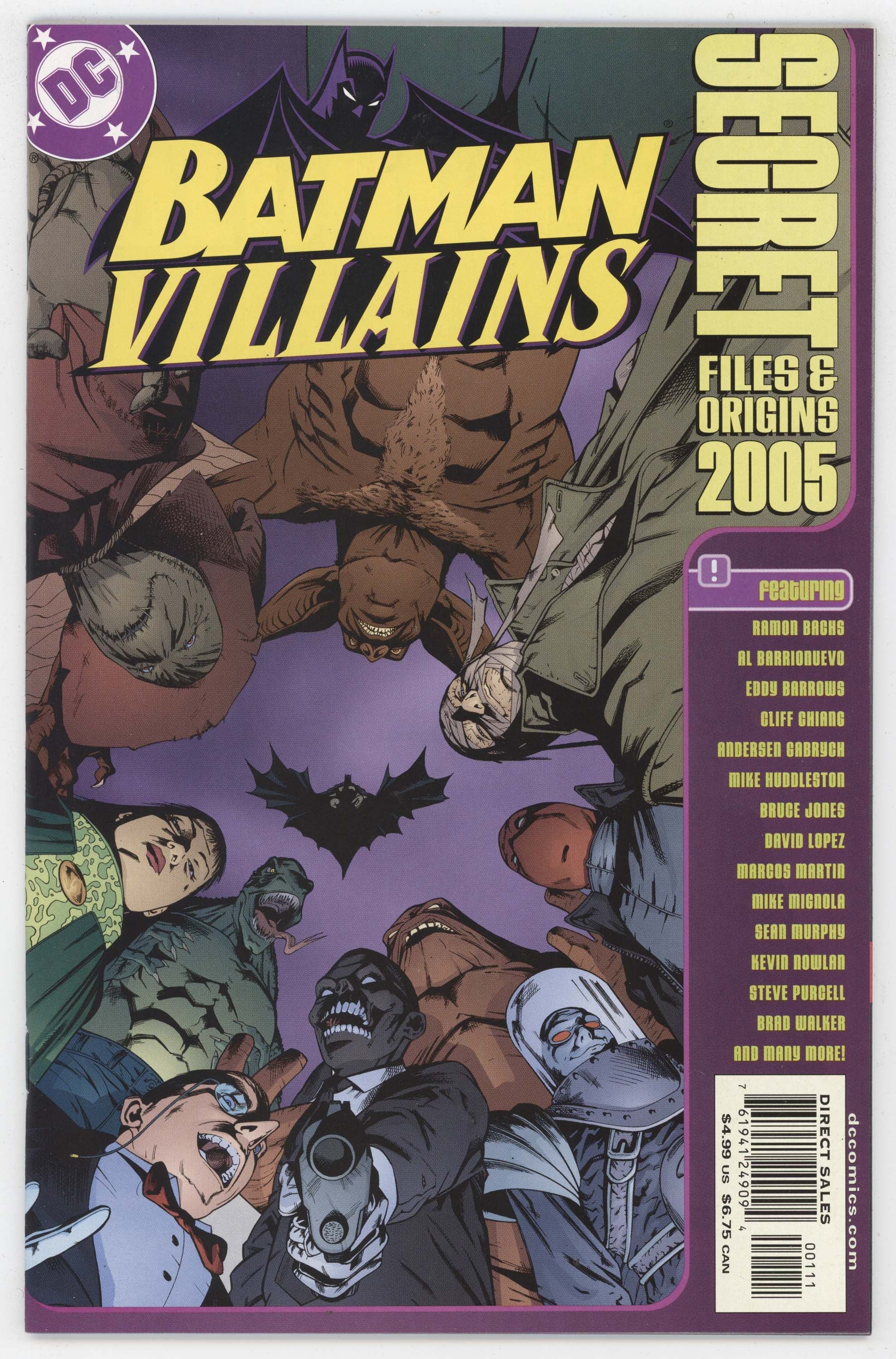 Batman Villains Secret Files DC 2005 NM Ed Barrows Clayface