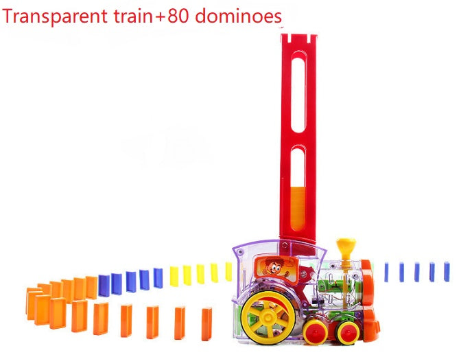 Electric Domino Train Toy – Automatic Block Laying Puzzle for Kids