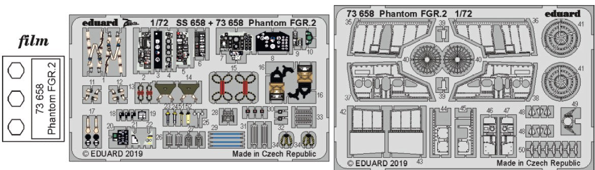 Eduard 73658 1/72 Aircraft- Phantom FGR2 for ARX (Painted)(D)