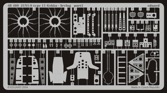 Eduard 48480 1/48 Aircraft- J1N1S Type 11 Gekko-Irving for TAM