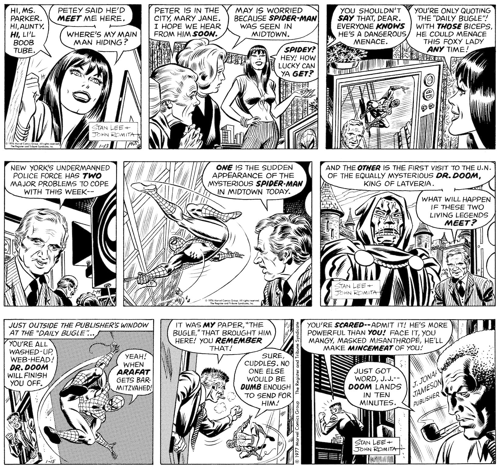 The Amazing Spider-Man Classic Newspaper Comics - 1977