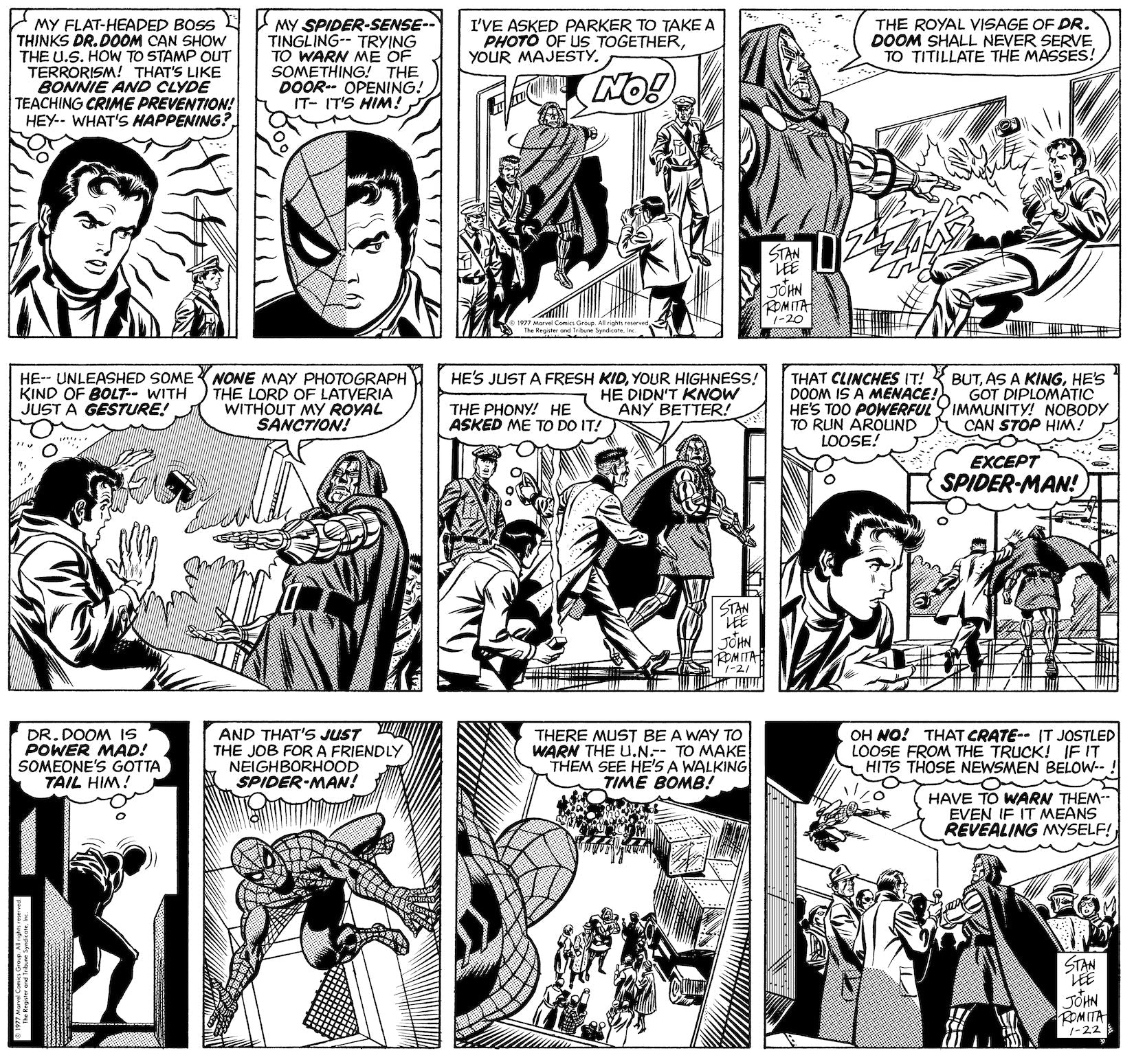 The Amazing Spider-Man Classic Newspaper Comics - 1977