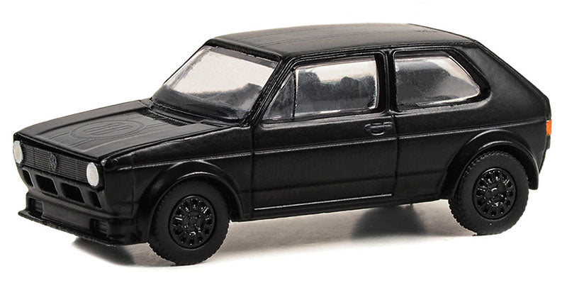 Greenlight 28130-C 1/64 Scale Black Bandit Racing - 1980 Volkswagen Rabbit Widebody