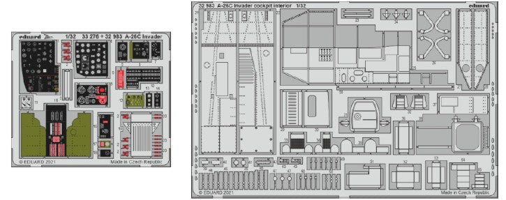 Eduard 32983 1/32 Aircraft- A26C Invader Cockpit Interior for HBO (Painted)