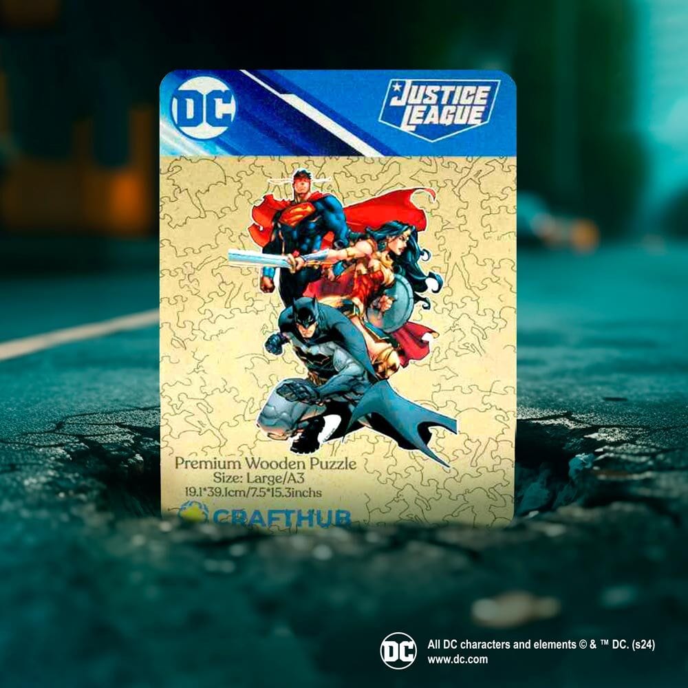 Justice League United Wooden Jigsaw Puzzle
