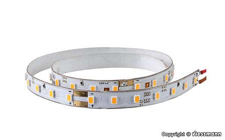 Viessmann 5088 All Scale Self-Adhesive 24V LED Light Strips with Resistors 5/16" .8cm Wide -- 4000K White 6 Sections - 7 LEDs Each, Total 9-13/16" 25cm Long