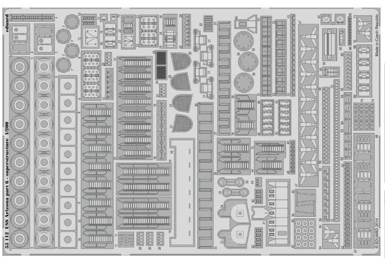 Eduard 53112 1/200 Ship- USS Arizona Superstructure Pt.6 for TSM