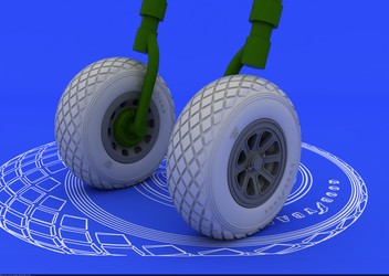 Eduard 632015 1/32 Aircraft- P51 Wheels for TAM (Resin)