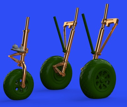 Eduard 648521 1/48 Aircraft- P38F/G Undercarriage Legs for TAM (Bronze & Resin)