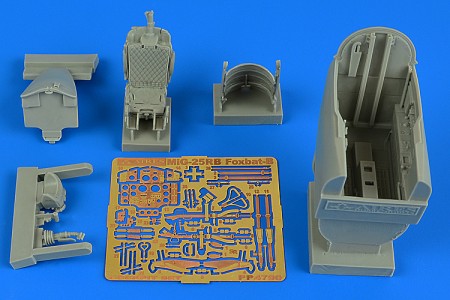 Aires 4790 1/48 MiG25 Foxbat Cockpit Set For ICM